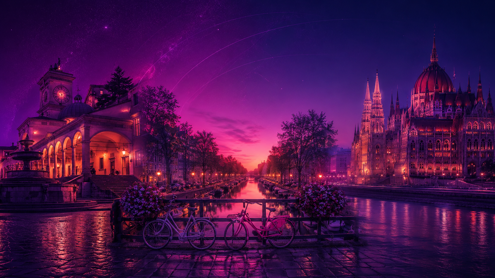 European cities where Studio VN operates - Udine, Amsterdam, Budapest